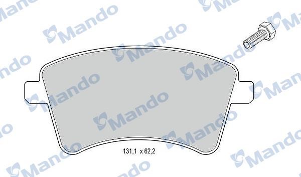 Mando MBF015240 Front disc brake pads, set MBF015240
