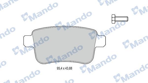 Mando MBF015241 Rear disc brake pads, set MBF015241