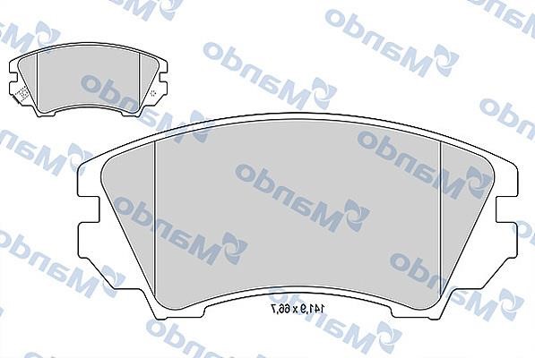 Mando MBF015254 Front disc brake pads, set MBF015254