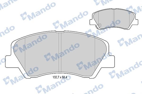 Mando MBF015271 Brake Pad Set, disc brake MBF015271