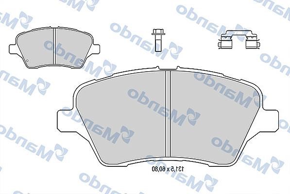 Mando MBF015279 Front disc brake pads, set MBF015279