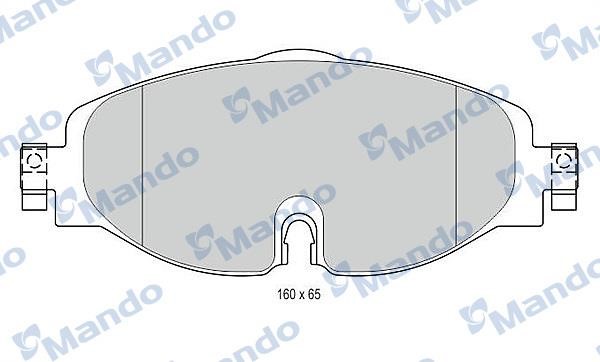Mando MBF015281 Front disc brake pads, set MBF015281