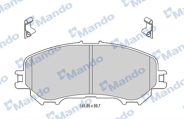 Mando MBF015287 Front disc brake pads, set MBF015287