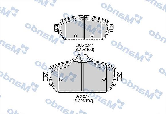Mando MBF015293 Front disc brake pads, set MBF015293