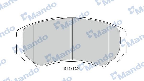 Mando MBF015308 Front disc brake pads, set MBF015308