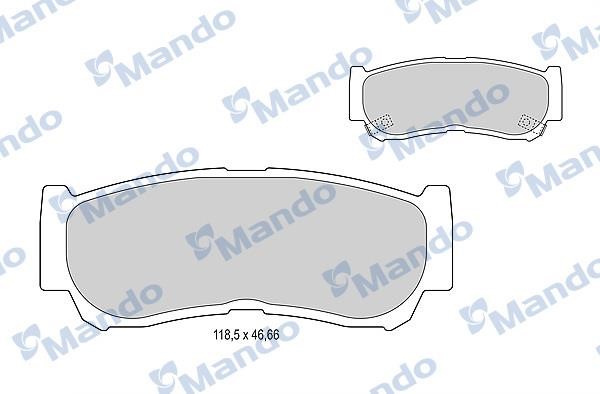Mando MBF015315 Brake Pad Set, disc brake MBF015315