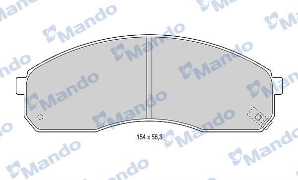 Mando MBF015319 Brake Pad Set, disc brake MBF015319