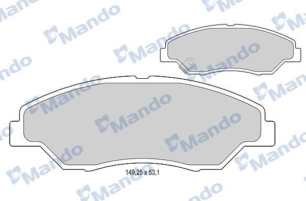 Mando MBF015320 Front disc brake pads, set MBF015320