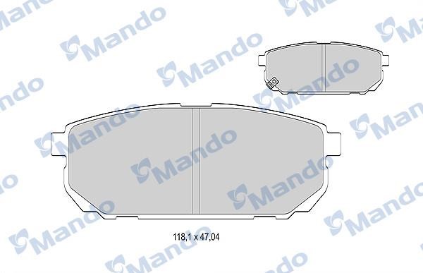 Mando MBF015321 Brake Pad Set, disc brake MBF015321