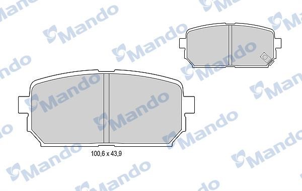 Mando MBF015325 Brake Pad Set, disc brake MBF015325