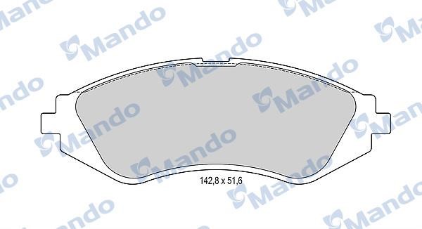 Mando MBF015331 Front disc brake pads, set MBF015331