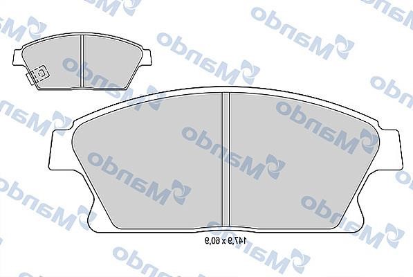 Mando MBF015334 Front disc brake pads, set MBF015334