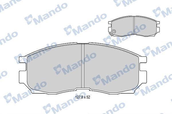 Mando MBF015340 Front disc brake pads, set MBF015340