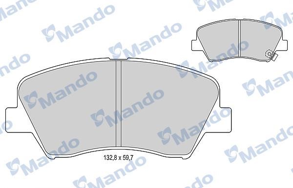 Mando MBF015343 Brake Pad Set, disc brake MBF015343