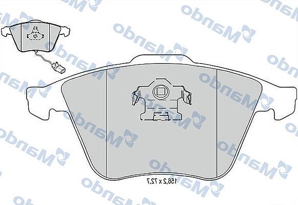 Mando MBF015369 Front disc brake pads, set MBF015369