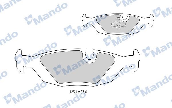 Mando MBF015396 Rear disc brake pads, set MBF015396