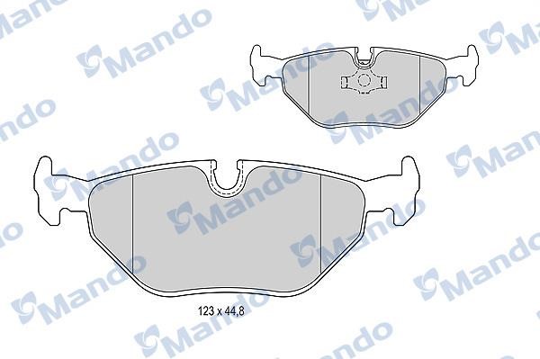 Mando MBF015399 Rear disc brake pads, set MBF015399