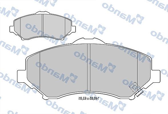 Mando MBF015453 Front disc brake pads, set MBF015453