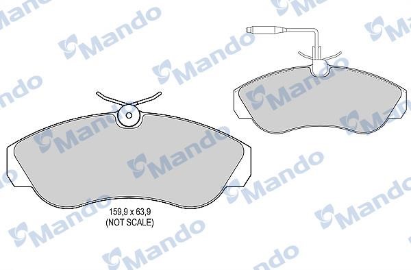 Mando MBF015471 Front disc brake pads, set MBF015471