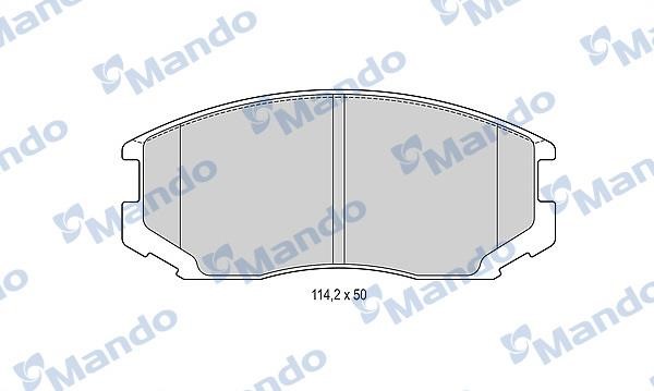 Mando MBF015489 Front disc brake pads, set MBF015489