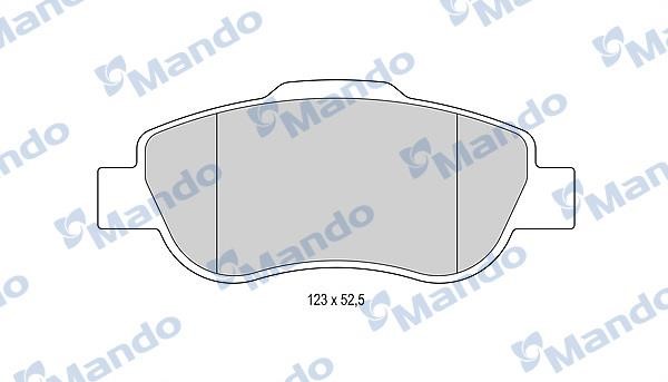 Mando MBF015500 Front disc brake pads, set MBF015500