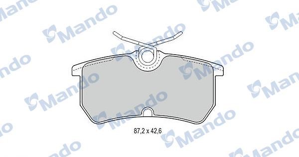 Mando MBF015513 Rear disc brake pads, set MBF015513
