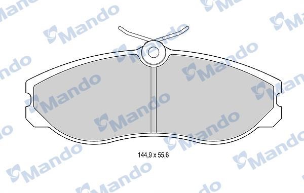 Mando MBF015517 Front disc brake pads, set MBF015517