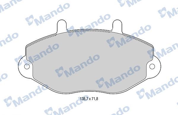 Mando MBF015520 Brake Pad Set, disc brake MBF015520
