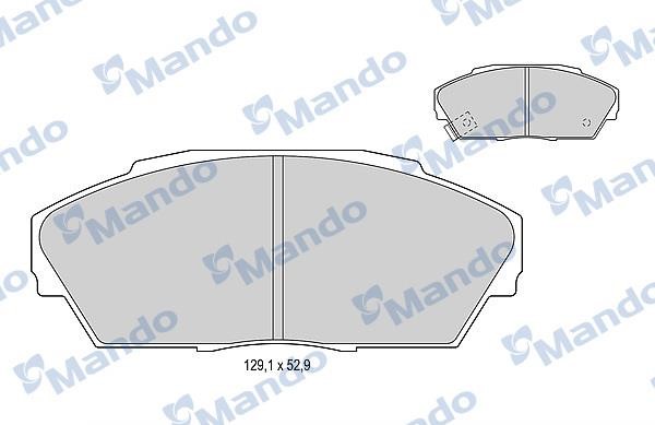 Mando MBF015532 Front disc brake pads, set MBF015532