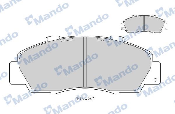 Mando MBF015535 Front disc brake pads, set MBF015535