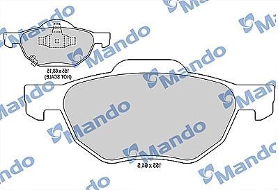 Mando MBF015541 Front disc brake pads, set MBF015541