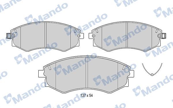 Mando MBF015550 Front disc brake pads, set MBF015550