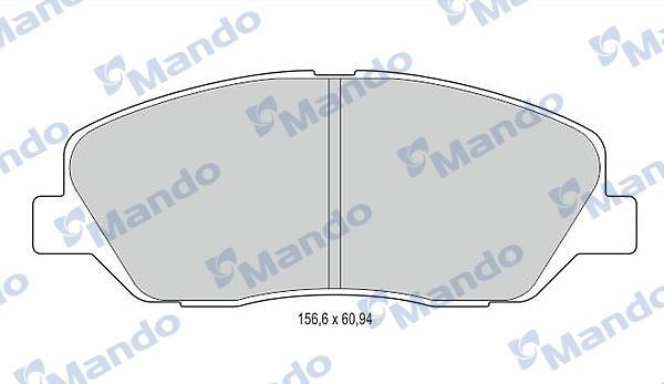 Mando MBF015551 Front disc brake pads, set MBF015551