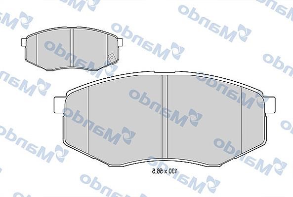Mando MBF015553 Front disc brake pads, set MBF015553
