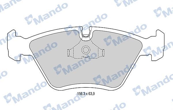 Mando MBF015566 Front disc brake pads, set MBF015566