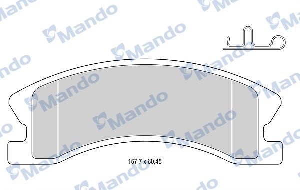 Mando MBF015578 Front disc brake pads, set MBF015578