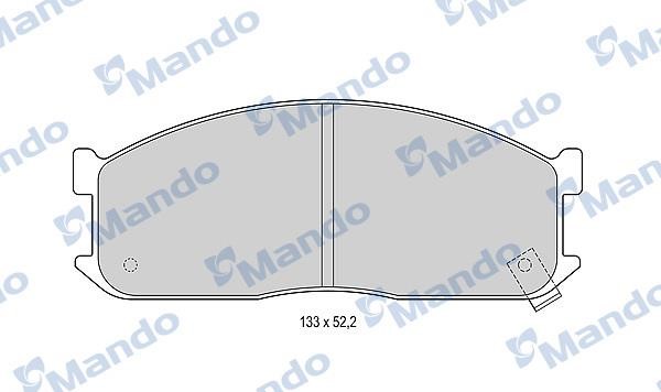 Mando MBF015585 Front disc brake pads, set MBF015585