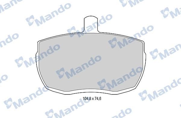 Mando MBF015596 Front disc brake pads, set MBF015596