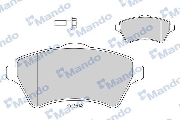 Mando MBF015600 Front disc brake pads, set MBF015600