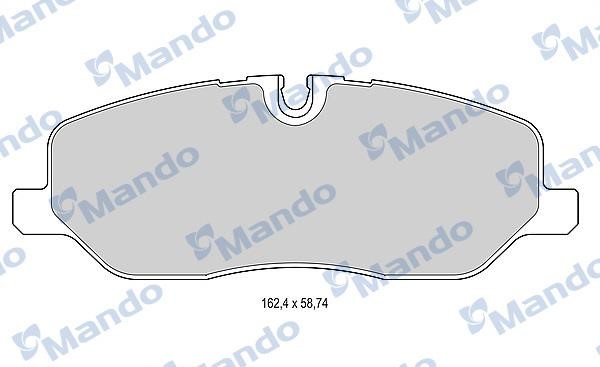 Mando MBF015601 Front disc brake pads, set MBF015601