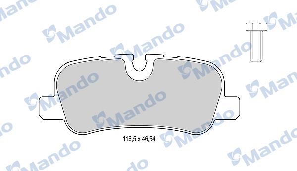 Mando MBF015602 Rear disc brake pads, set MBF015602