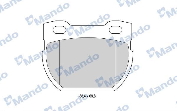 Mando MBF015603 Rear disc brake pads, set MBF015603