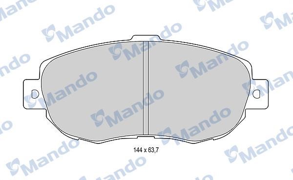 Mando MBF015611 Front disc brake pads, set MBF015611