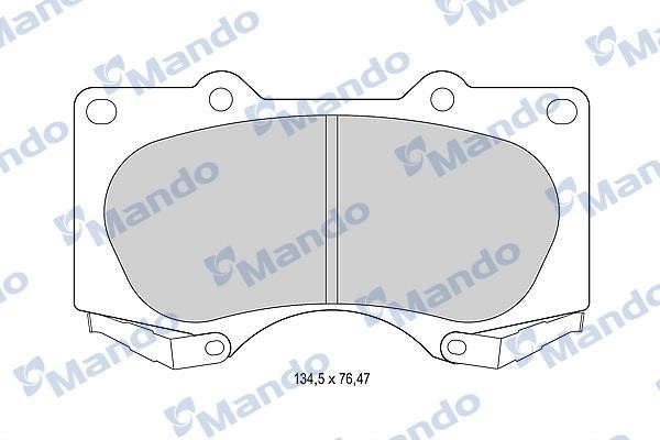 Mando MBF015614 Front disc brake pads, set MBF015614