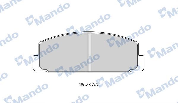 Mando MBF015627 Rear disc brake pads, set MBF015627