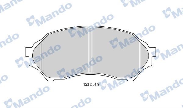Mando MBF015630 Front disc brake pads, set MBF015630
