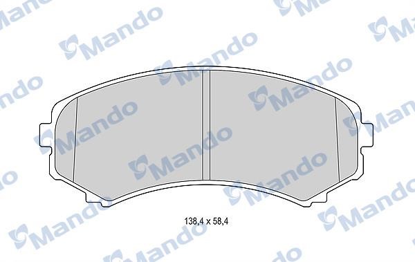 Mando MBF015633 Front disc brake pads, set MBF015633
