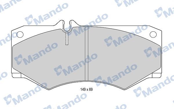 Mando MBF015648 Front disc brake pads, set MBF015648