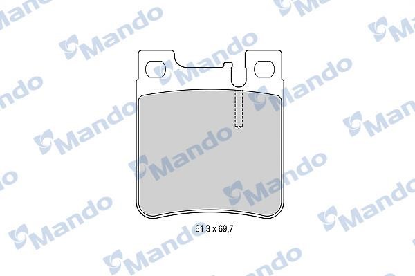 Mando MBF015655 Rear disc brake pads, set MBF015655