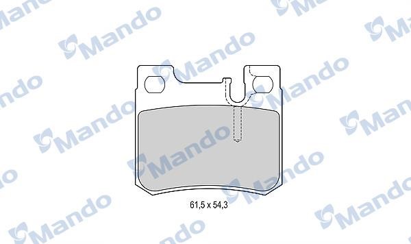 Mando MBF015656 Rear disc brake pads, set MBF015656